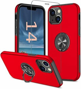 【送料無料】スマホケース iPhone14 iPhone 14 ケース リング付き 耐衝撃 アイフォン14 スマホカバー アイホン14 携帯ケース リング リン