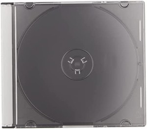 【送料無料】CDケース 5.2mm厚1枚収納スリムCDケース ブラック 3個 DVD/ブルーレイにも対応