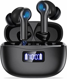 【2022年新登場 Bluetooth5.3技術】 bluetoothイヤホン ワイヤレス ENCノイズキャンセリング Hi-Fi高音質 AAC対応 ぶるーとぅーすイヤホ