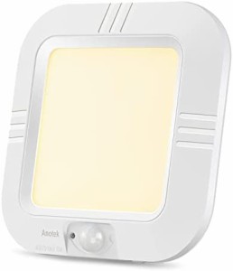 ANOTEK 電池式 シーリングライト 人感センサー LEDセンサーライト 室内 人感センサー付き小型 天井照明 小型シーリングライト 電球色 180
