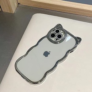 Kodani iPhone14 Plus ケース 対応 カバー iPhoneケース かわいい 3D ネコ耳 猫柄 ネコ韓国 キャラクター お洒落 おしゃれ アニメ 可愛い