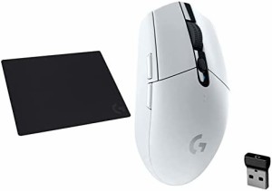 【マウスパッドセット】 Logicool G ゲーミングマウス G304rWH + マウスパッド G640s