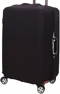 mitas スーツケースカバー 伸縮スーツケースカバー キャリーバッグカバー ER-STCR-BK-S ブラック