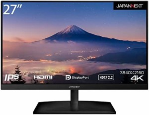 JAPANNEXT IPS液晶 4K(3840 x 2160)対応 27インチ JN-V27UHD HDMI DP