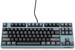 【送料無料】FILCO Majestouch 2SC テンキーレス 英語配列 CHERRY MX静音赤軸 アサギ PBT2色成形2トーンカラーキーキャップ 赤キーロック