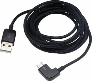 オーバルマルチメディア USBケーブル23 片端L型ケーブルmicroUSBケーブル 2mブラック