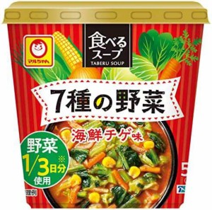 マルちゃん 食べるスープ ７種の野菜 海鮮チゲ味 15g×6個