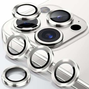 【送料無料】送料無料 【4枚セット】 iPhone15 Pro/iPhone15 Pro Max カメラレンズカバー カメラ保護 アルミ合金製 強化ガラス アイフォ