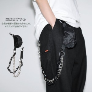 チェーン ショルダーバッグ メンズ 撥水 ウエストポーチ 韓国 ボディバッグ 鞄 カバン#A946 M便