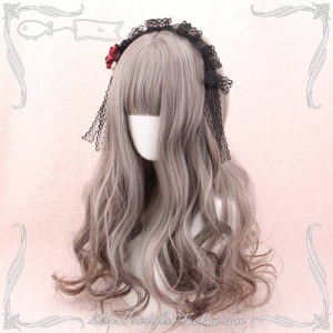 カツラ コスプレ wig 仮装 ウィッグ ロング 耐熱ウィッグ フルウィッグ  グレー グラデーションJF127