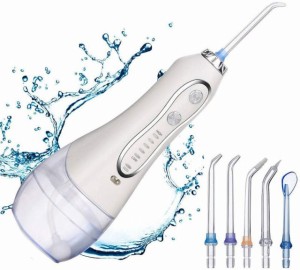 口腔洗浄器 HF-6新型 ウォーターフロッサー コードレス USB充電 IPX7防水 シャワー使用可 お口のシャワー ハンディー デンタルフロッサー