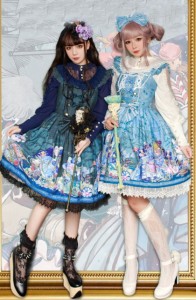 フリル 受注生産 ゴスロリ 海賊アリスジャンパースカートb Honey ジャンスカのみ レッド イラスト ブルー ロリータ リボン Diaの通販はau Pay マーケット Hhcストア 商品ロットナンバー