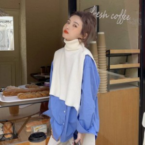 韓国 ファッション タートルネック 重ね着の通販 Au Pay マーケット