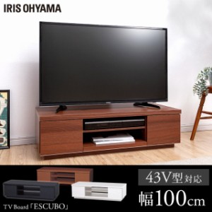 テレビ台 ロータイプ 幅100cm 24インチ 43インチ 24型 43型 幅100 テレビ テレビボード テレビスタンド TV台 TVスタンド ボックス ローボ