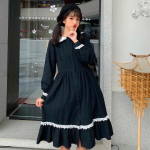 送料無料 フリーサイズワンピース 学生ワンピース ワンピ 長袖ワンピ ワンピ 膝丈 体型カバー ゆめ可愛いの通販はau Pay マーケット Hhcストア 商品ロットナンバー