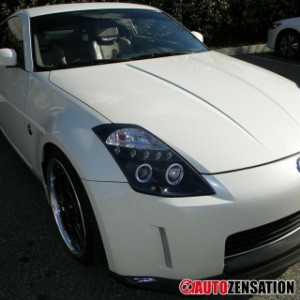 Autozensation製 日産 フェアレディZ Z33 VQ35DE '03-'05 ヘッドライト クリア・ブラック Type-C