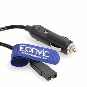 Eonvic 12V DC 2ピン リードケーブル プラグワイヤー カークーラー用 クールボックス ミニ冷蔵庫用(1.5M)