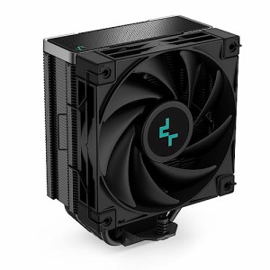 DeepCool AK400 ZERO DARK パフォーマンス CPU クーラー、4 つのダイレクト タッチ銅製ヒート パイプ、120mm 流体動圧ベアリング PWM フ