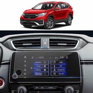 LANTU ホンダ CR-V スクリーンプロテクター 強化ガラス アンチグレア センターコントロール ラジオ GPS タッチスクリーンプロテクター フ