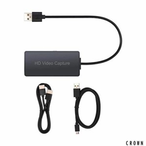 CAMWAY HDMI キャプチャーボード 4k USB 2.0 ビデオキャプチャー HDMI ゲームキャプチャー ビデオキャプチャカード 録画、生配信、会議に