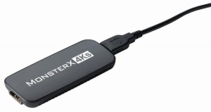 2021年度 WEB 会議 UVC/UAC対応 USB接続ビデオキャプチャー MonsterX 4Ks HDMI カメラアダプター テレワーク用 4K解像度（ 3840＊2160 ド