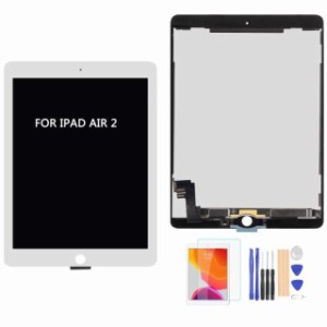 A-MIND for iPad Air 2 2014 9.7 交換修理用lcdとタッチスクリーン アセンブリ, 修理用交換用LCD修理工具付き、画面保護フィルム付属 -