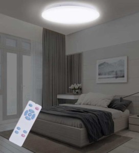 POOPEE LEDシーリングライト 薄型 リモコン付 豆球常夜灯モード メモリ機能 30分/60分スリープタイマー 省エネ 天井照明器具 和室 洋室