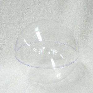 プラスチックBOX 球体 クリア 径120mm│樹脂・プラスチック 樹脂ドーム・カプセル