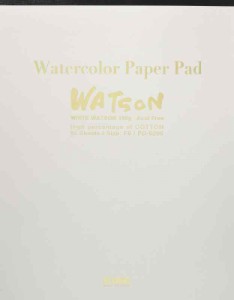 ミューズ 水彩紙 ホワイトワトソンパッド 190g (F6(419×328))