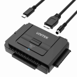 Unitek USB-C IDE・SATA 両方対応 USB3.0 ドライブ交換アダプター 2.5/3.5インチHDD SSD 光学ドライブに対応 コンバータ 最大18TB 5Gbps