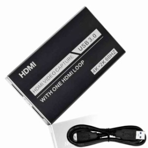 2022 HDMI キャプチャーボード USB3.0 4K 60Hz パススルー 1080p 60fps ビデオ ゲームキャプチャー フルHD ビデオキャプチャー 内蔵 ゲー