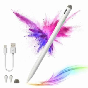 【超急速充電 iPadペン】タッチペン アップルペンシル互換 超高感度 極細ipadペンシル 軽量 耐摩 傾き感知/誤作動防止/磁気吸着機能対応