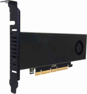 オーディオファン M.2 PCIe変換カード NVME SSD to PCI-Express ×16 対応 冷却用 クーリングファン 搭載 NVME-SSD用ヒートシンク M Key