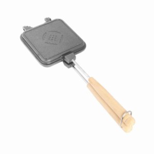 Smore(スモア) スモアワッフル ワッフルメーカー キャンプ 直火 ワッフルプレート バーベキュー BBQ アウトドア (シルバー)