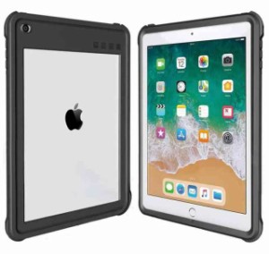 iPad 2017/2018 防水ケース 9.7インチ ipadカバー2018 ipad air2 防水ケース IP68 防水規格 軽量 薄型 耐衝撃 水場 全面保護 安心感 スタ