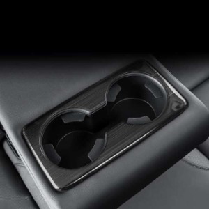 [Onami] マツダ3 BP系 リア カップホルダー ドリンクホルダーカバー インテリアパネル 新型Mazda3 アクセラ セダン専用 ステンレススチー