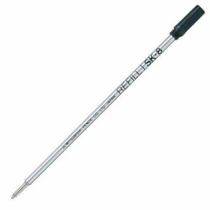 三菱鉛筆 油性ボールペン 替え芯 黒 SK-8 (2本)
