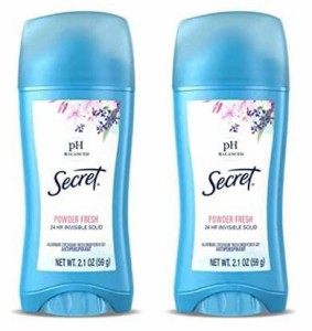 Secret シークレット パウダーフレッシュ デオドラント Powder Fresh Invisible Solid Antiperspirant and Deodorant 59g x2 [並行輸入品