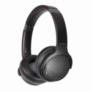 audio-technica ワイヤレスヘッドホン 最大60時間再生 急速充電 低遅延モード マルチポイント対応 ATH-S220BT NBG (ブラック)