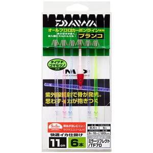 ダイワ(DAIWA) 快適イカ仕掛ミラー１１Ｓ ＲＦ ＳＳ ６本 フローティング赤白