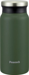ピーコック魔法瓶工業 スクリューマグボトル AMZ・AKY (400ml, カーキ)