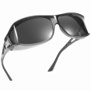 TINHAO オーバーグラス サングラス 運転用 偏光レンズ 大きめ メンズ スポーツサングラス レンズ曲がる メガネ対応 UV400保護 紫外線カッ