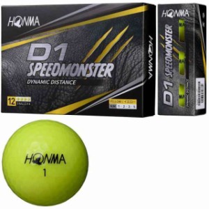 本間ゴルフ HONMA ボール D1 スピードモンスター ボール 3ダースセット 3ダース(36個入り) (イエロー)