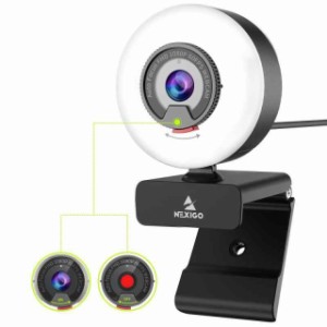 NexiGo Webcam 1080P 2K 4K VARIATION (ライト付きウェブカメラ)