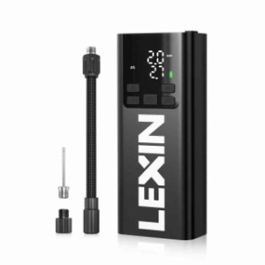 LEXIN 自転車 空気入れ 空気入れ 電動 5000mAh 空気入れ自転車 最大150PSI圧力 コンプレッサーロード バイク用 電動空気入れ バイク空気