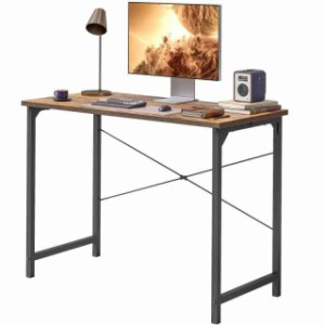 Cubiker L字パソコンデスク ホームオフィスコーナーデスク desk (80cm, ブラウン)