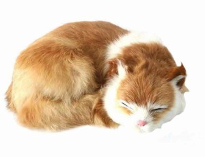 【送料無料】猫ぬいぐるみリアル寝そべりねこ本物そっくりネコちゃん置物部屋飾りインテリア＃5