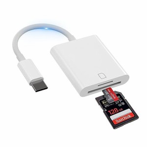 【送料無料】タイプc USB 変換 SDカードリーダー 2in1 SD TFカメラアダプタ メモリカードリーダー OTG機能 高速双方向デ
