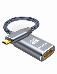【送料無料】Snowkids マイクロHDMI - HDMI ケーブル 30cm Micro HDMI to HDMI変換アダプター 4K@60Hz micro type D GoPro7 6 5/Transfor
