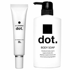 dot.メンズボディーソープ デオドラントジェル 450ml 30ml 体臭予防セット